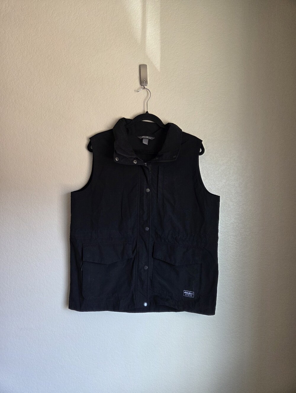 Eddie Bauer Trekker Vest Black Size Large
